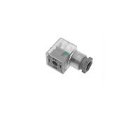 MENCOM SOLENOID VALVE CONNECTOR&lt;BR&gt;FORM A DIN 2+G PG9 CG FW LED/DIODE 10-50VAC/DC